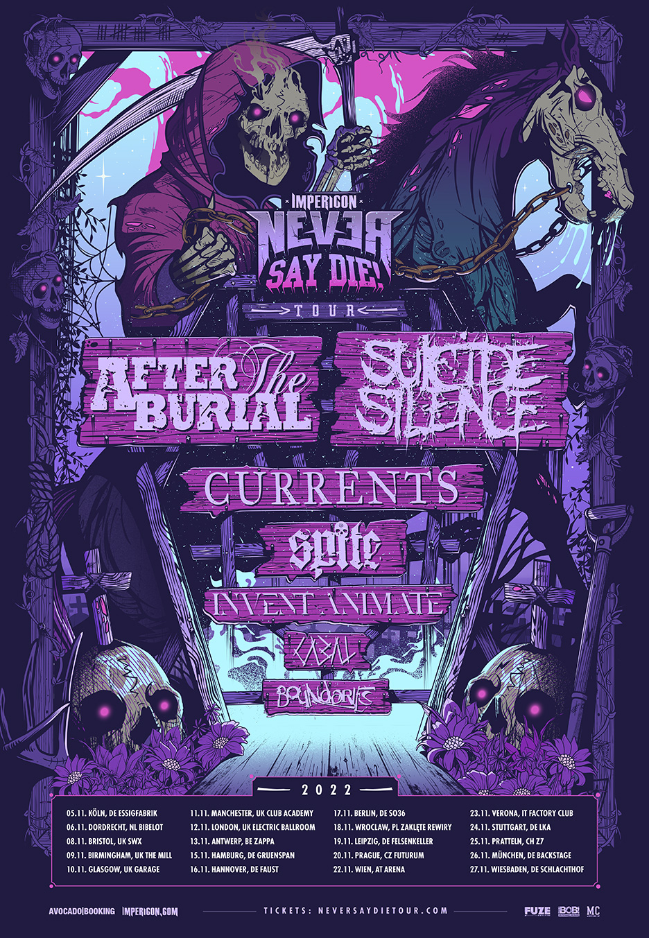 impericon never say die tour 2018