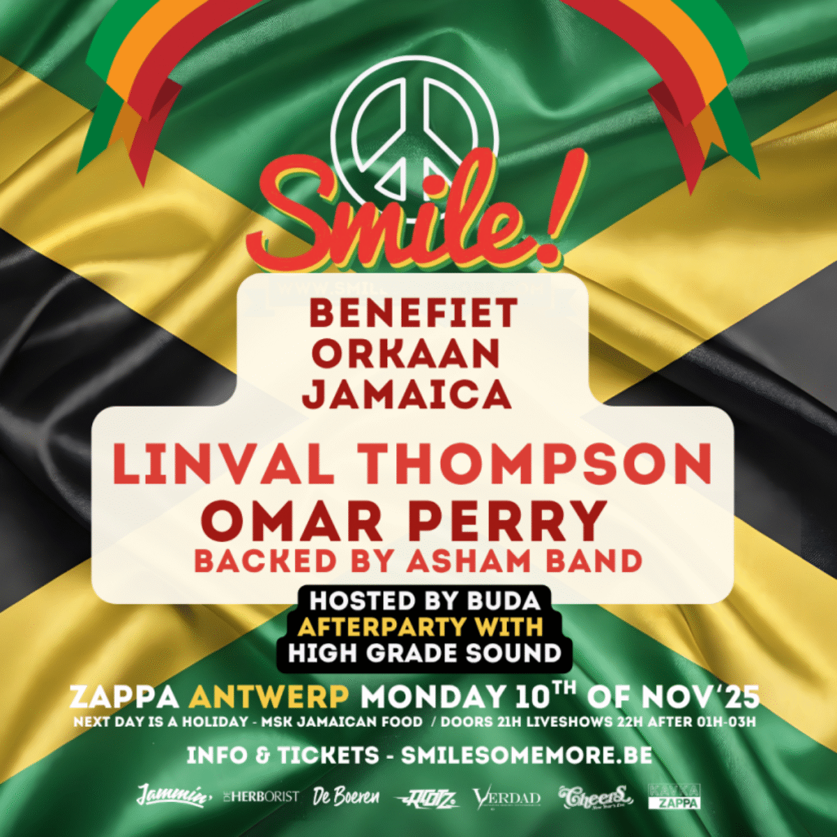 Smile! BenefietOrkaanJamaica – Linval Thompson & Omar Perry