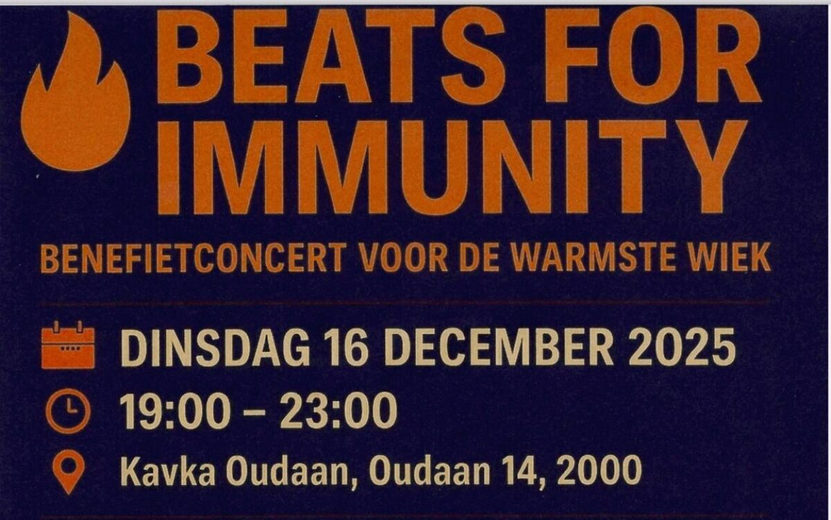 BEATS FOR IMMUNITY – Benefietconcert voor De Warmste Week